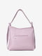 Шкіряна сумка-шопер фіолетового кольору | 6795453 | фото 3