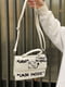 БІла сумка крос-боді з написами | 6795525 | фото 2