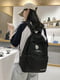 Чорний рюкзак з принтом ромашка | 6795599 | фото 4