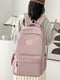 Рожевий текстильний рюкзак | 6795622 | фото 2