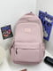 Рожевий текстильний рюкзак | 6795622 | фото 3