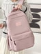 Рожевий текстильний рюкзак | 6795622 | фото 6