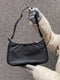 Чорна сумка-багет з нейлону | 6795630 | фото 3