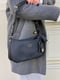 Чорна сумка-багет з лого | 6795631 | фото 3