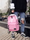 Рожевий великий текстильний рюкзак | 6795634 | фото 4