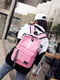 Рожевий великий текстильний рюкзак | 6795634 | фото 7