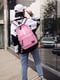 Рожевий великий текстильний рюкзак | 6795634 | фото 8