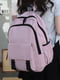 Рожевий текстильний рюкзак з кишенями | 6795641 | фото 5