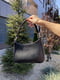 Чорна сумка-багет з оригінальною ручкою | 6795673 | фото 2