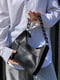 Чорна сумка-багет під рептилію | 6795679 | фото 2