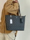 Чорна сумка-шопер з лого і принтом | 6795692 | фото 2