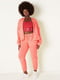 Толстовка Pink Summer Lounge Cotton Zip-Up Hoodie коралового кольору | 6795930 | фото 3