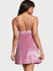 Нічна сорочка Velvet Slip Dress велюрова рожева | 6795993 | фото 2