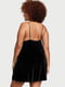 Нічна сорочка Velvet Slip Dress велюрова чорна | 6795994 | фото 2