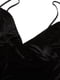Нічна сорочка Velvet Slip Dress велюрова чорна | 6795994 | фото 4
