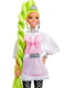 Лялька Барбі Barbie Extra Doll Екстра №11 з неоново-зеленим волоссям | 6796089 | фото 2