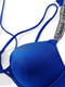 Синій роздільний купальник Shine Strap Sexy Tee Push-Up Bikini Top: бюстгальтер і труси | 6796099 | фото 3