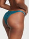 Мереживні труси-бразиліани Very Sexy Shine Strap Panty зі стразами бірюзові | 6796201 | фото 3