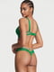 Мереживні труси-стрінги Very Sexy Shine Strap Panty зі стразами зелені | 6796230 | фото 4