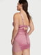 Рожева нічна сорочка з сіткою Stretch Satin Corset Mini Dress | 6796251 | фото 2