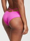 Рожеві атласні труси-бразиліана Lace-Trim Cheeky Panty | 6796296 | фото 2