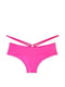 Рожеві атласні труси-бразиліана Lace-Trim Cheeky Panty | 6796296 | фото 4