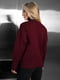 Бордовий оверсайз светр дрібної текстурної в'язки | 6796447 | фото 4