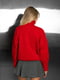 Червоний оверсайз светр дрібної текстурної в'язки | 6796450 | фото 6