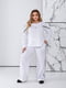 Белый костюм з лампасами: свитшот и брюки свободного кроя | 6796582 | фото 7