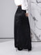 Атласная черная юбка-макси с имитацией мини-юбки | 6796592 | фото 9