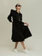 Чорна сукня-сорочка з довгим рукавом | 6796483 | фото 2