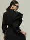 Черное платье-рубашка с длинным рукавом | 6796483 | фото 8