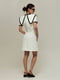 Белое платье с отложным воротником | 6796485 | фото 5
