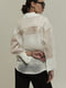Белая полупрозрачная блуза | 6796516 | фото 6