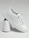 Белые кожаные кроссовки | 6796528 | фото 4