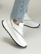 Белые кожаные кроссовки | 6796530 | фото 2