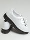 Белые кожаные перфорированные туфли | 6796540 | фото 4
