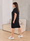 Черное платье А-силуэта с карманами | 6796653 | фото 3