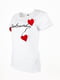 Жіноча футболка Miss Brand Mb-036 біла | 6784509 | фото 3
