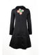 Жіноче пальто Desigual з принтом на спині квітка чорне | 6784929 | фото 2