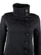 Жіноче пальто Desigual з принтом на спині квітка чорне | 6784929 | фото 9