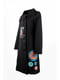 Жіноче пальто Desigual з принтом базове чорне | 6784931 | фото 3