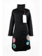 Жіноче пальто Desigual з принтом базове чорне | 6784931 | фото 7