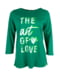 Жіноча кофта Cecil зелена з принтом на грудях The art of Love 011221-002161 | 6784991