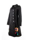 Жіноче пальто Desigual з принтом на спині квітка чорне | 6785186 | фото 3