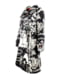Жіноче пальто Desigual чорно-біле з обличчями | 6785187 | фото 3
