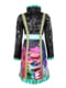 Пальто жіноче Desigual з кольоровими вставками та епоксидними гудзиками. | 6785189 | фото 2