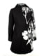Пальто жіноче Desigual з квітами чорне 301021-002118 | 6785198 | фото 2