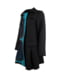Жіноче пальто Desigual чорне з бірюзовими вставками | 6785200 | фото 3