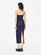 Темно-синя джинсова сукня з контрастними швами | 6801155 | фото 3